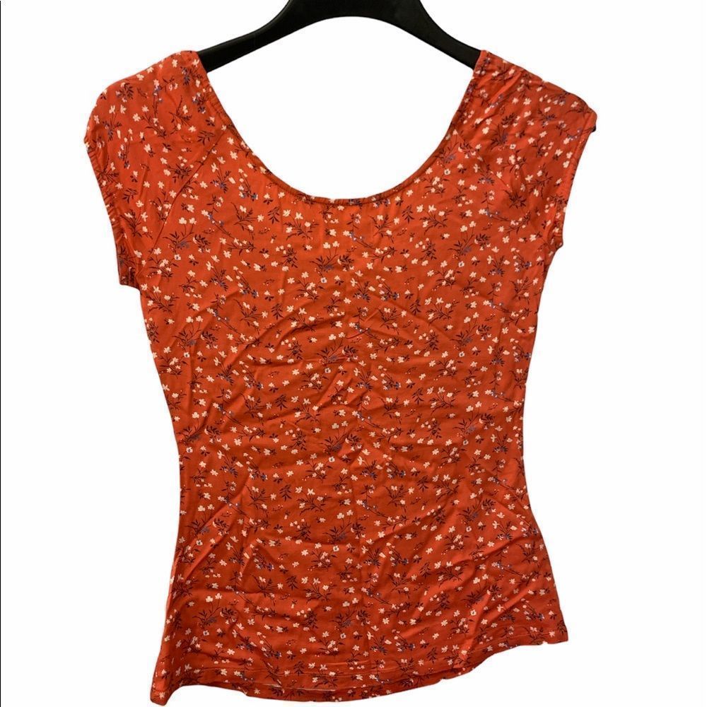 IDYLWIND Floral orange Top new without tag